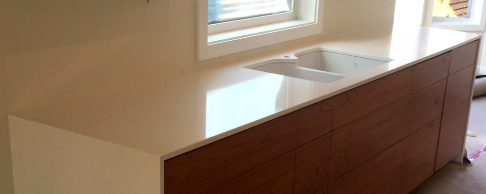 2cm Quartz Kitchen with Waterfalls